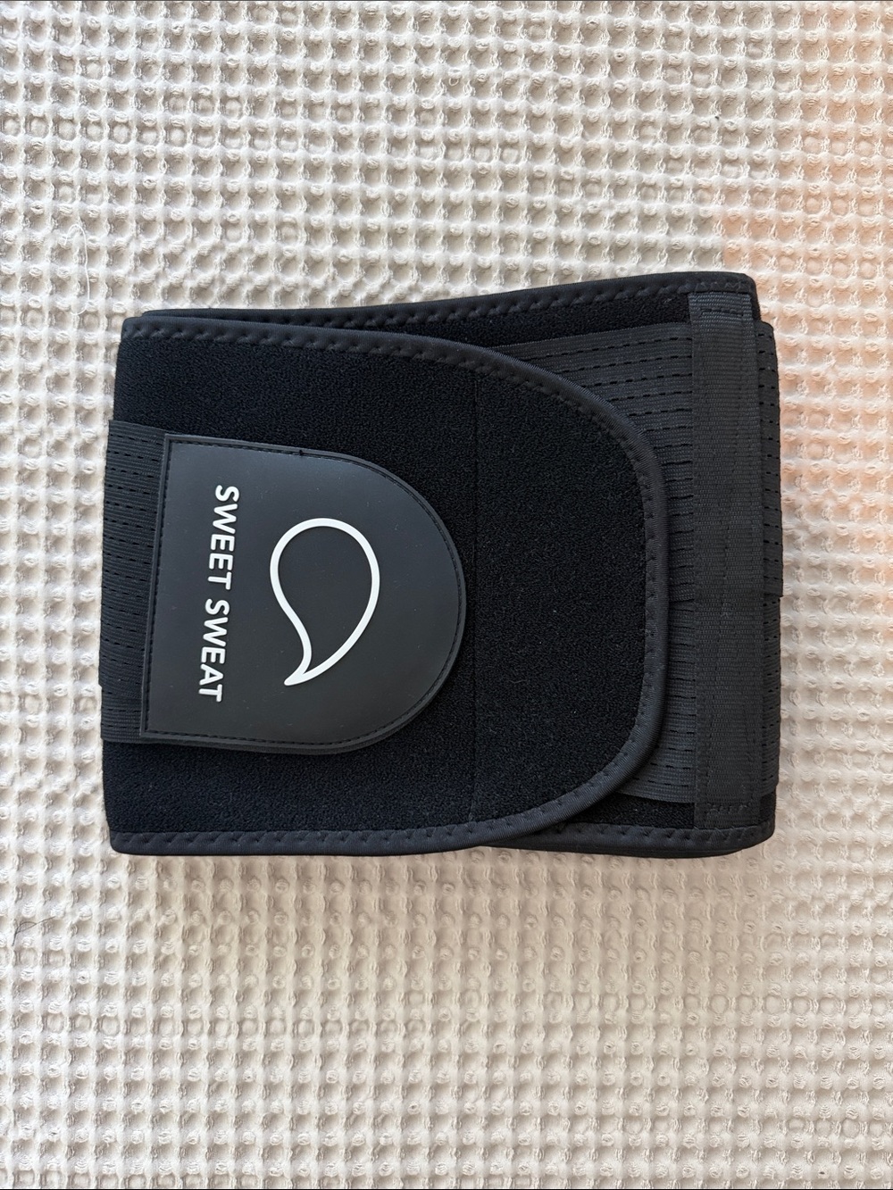 Sweet Sweat Black Waist Trimmer Belt - Slimming Support